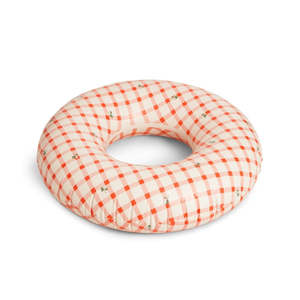 Garbo&Friends Ginghan Sorrel Red Swim Ring Large 120cm