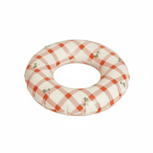Garbo&Friends Gingham Sorrel Red Swim Ring 45cm