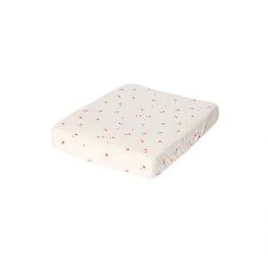 Garbo&Friends Seersucker Poppy Changing Mat Cover/Bassinet Fitted Sheet
