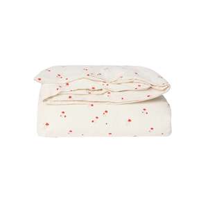 Bedding: Garbo&Friends Seersucker Duvet Cover Single Poppy