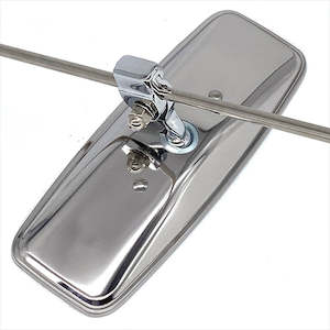 Mirrors: Stainless Steel Rod-Mounted Sliding Clamp Mirror