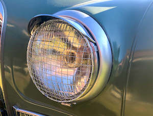 Grayston: Headlamp Guards Mesh Stainless Steel 7" - Pair