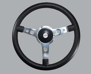 Mountney: Classic Mountney 15" Leather Steering Wheel