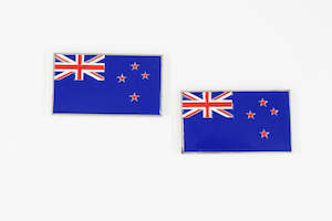 Badges: New Zealand Enamel Badges - Pair