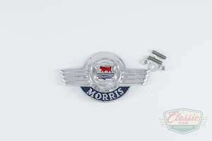 Badges: Morris Minor Bonnet Front Badge - Chrome