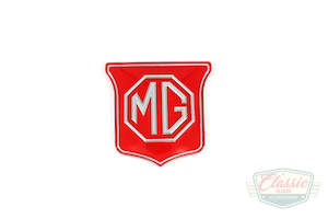 MG Badge, red, grille insert