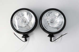 Black 5" Spotlights/Spotlamps For Classic Cars