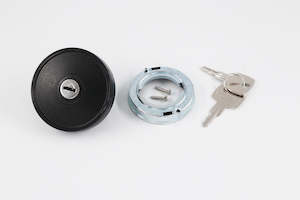 Fuel Caps: Tex Locking Fuel Cap - Black - Morris Minor, Morris
