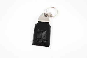 Branded Accessories: Triumph Black Leather Key Ring