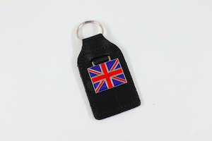 Union Jack Leather Key Ring