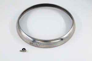 Headlamp Rings: Outer Headlamp Rim - 7"- Stainless Steel