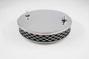 Air Filters: Pancake Chrome Air Filter 1 1/2" SU HS4, H4, HIF4