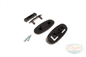 All: Door Mirror Plastic Plinth Kit - Black