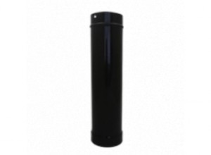 Products: Gloss Black Vitreous Enamel Flue 300m x 150 dia