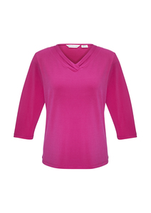 Ladies Lana 3/4 Sleeve Top – CUS Classic Uniforms & Sportswear