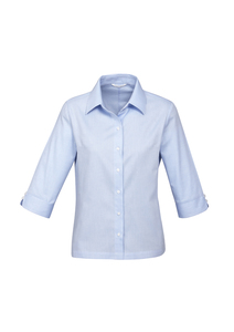 Products: Ladies Luxe 3/4 Sleeve Shirt – CUS Classic Uniforms & Sportswear