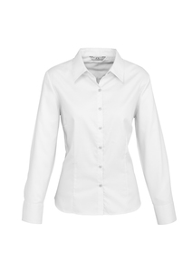 Products: Ladies Luxe Long Sleeve Shirt – CUS Classic Uniforms & Sportswear