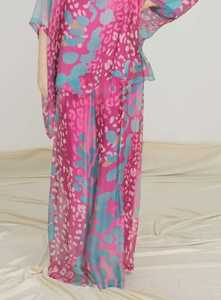 Made in Italy- Silk pants with Animal Print - Classique Boutique