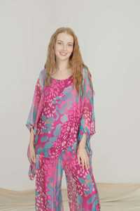 Products: Made in Italy- Silk Top with Animal Print - Classique Boutique