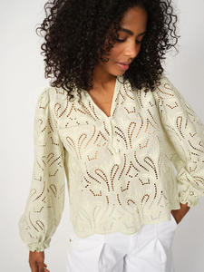 Mos Mosh- Tazzin Caza Blouse- Celadon Tint - Classique Boutique