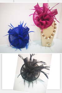 Fascinator- Flax Fascinator for Racing and wedding - Classique Boutique