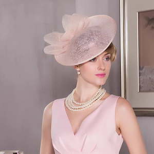 Fascinator- 100% Flax Fascinator for wedding or Racing - Classique Boutique