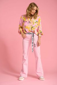 Products: Pom Amsterdam-Kate Denim Jeans-Candy Pink - Classique Boutique
