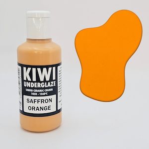 Kiwi Underglaze: Saffron Orange Underglaze