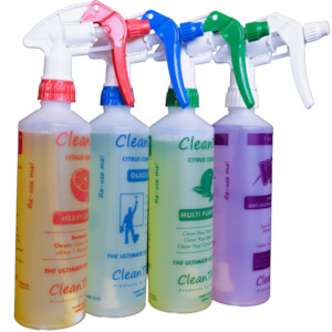 Spray Bottles (set of 4): Heavy Duty Cleaner + Glass Cleaner + Multi Purpose Cle&hellip;