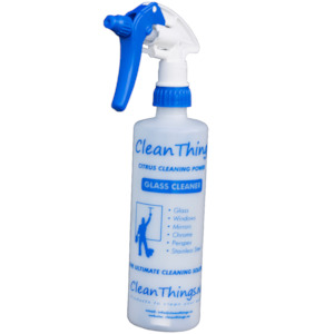 Spray Bottle Empty Blue Glass Cleaner