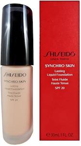 Makeup: Shiseido Synchro Lasting Liquid Foundation Golden 5 (G5) 10ml size