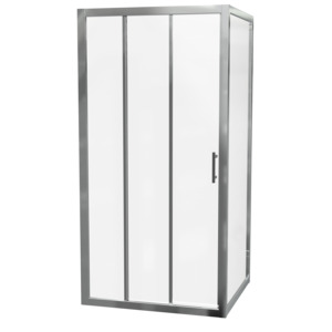 Fully Tiled Showers: Cezanne Rectangle Sliding Shower Door Set