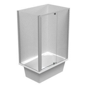 Dina Shub Enclosure Tiled Wall Shower over Bath