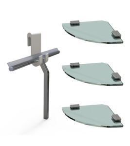 ShowerMaster Shower Squeegee & Glass Shelves Kit