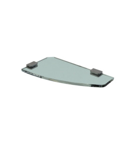 ShowerMaster Elliptical Glass Shelf 300x160mm