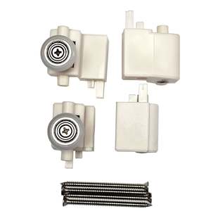 Roller for Entry Door - 3 Panel Cezanne Shower - White