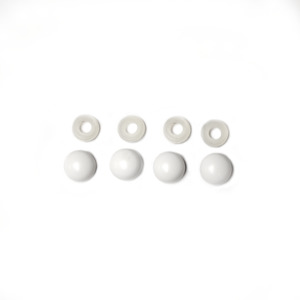 White Screw Covers for Cezanne Round Shower