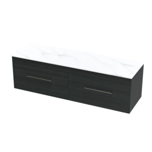 Cashmere Pro Arctic 1500 Double Bowl Single Drawer Wall Vanity