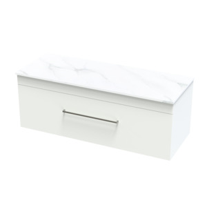 Wall Hung Vanities: Cashmere Pro Arctic 1200 Single Drawer Wall Vanity