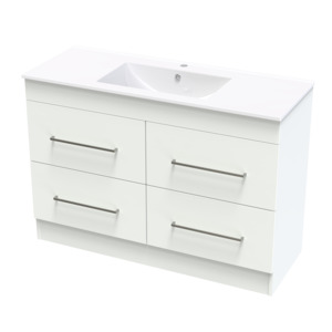 Cashmere Valley 1200 4 Drawer Floor Vanity