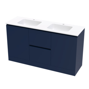 Floorstanding Vanities: Pinnacle Grove 1500 Double Bowl Classic Floor Vanity