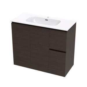 Floorstanding Vanities: Pinnacle Aura 1000 Classic Floor Vanity