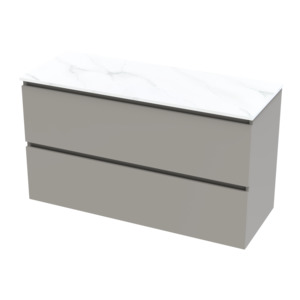 Pinnacle Pro Arctic 1200 Double Bowl Double Drawer Wall Vanity