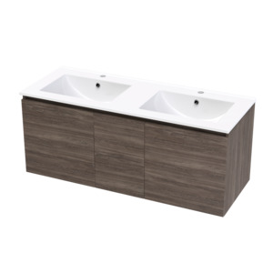 Pinnacle Valley 1200 Double Bowl Classic Wall Vanity