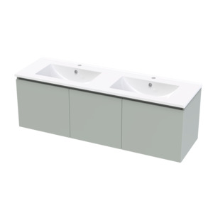 Pinnacle Valley 1500 Double Bowl Classic Wall Vanity