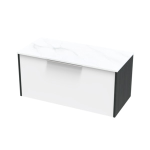 Products: Nikau Pro Arctic 1000 Single Drawer Two Tone Wall Vanity