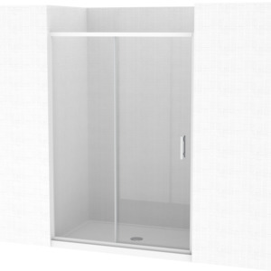 Showers For Tiled Walls: Cezanne 1400x900 3 Sided Sliding Door Shower for Tiled Walls