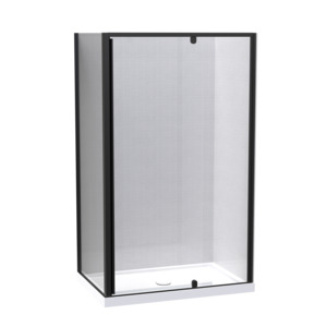 Showers For Tiled Walls: Sierra 800x1200 2 Sided Pivot Door Shower for Tiled Walls