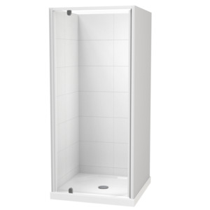 Showers For Tiled Walls: Sierra Square 3 Sided Pivot Door Shower for Tiled Walls