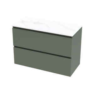 Pinnacle Collection: Pinnacle Pro Arctic 1000 Double Drawer Wall Vanity